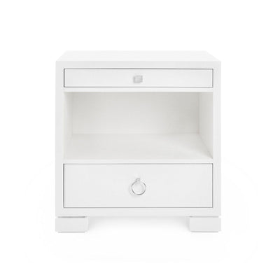 product image for frances grasscloth 2 drawer side table in various finishes bungalow 5 10 6