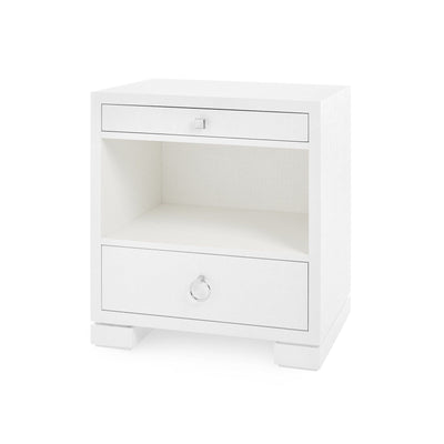 product image for frances grasscloth 2 drawer side table in various finishes bungalow 5 11 63