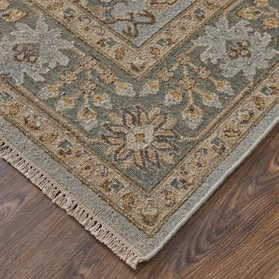 product image for Aleska Oriental Blue/Gold/Gray Rug 2 91