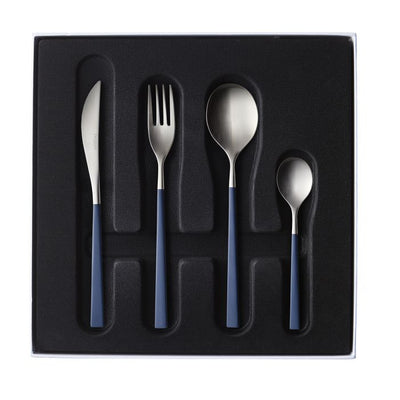 product image for Fuse Color 24 Piece Solid Handle Flatware Set in Various Colors by Degrenne Paris 65