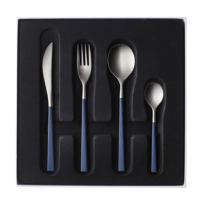 media image for Fuse Color 24 Piece Solid Handle Flatware Set in Various Colors by Degrenne Paris 280