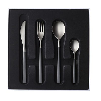 product image for Fuse Color 24 Piece Solid Handle Flatware Set in Various Colors by Degrenne Paris 1