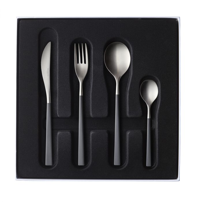 media image for Fuse Color 24 Piece Solid Handle Flatware Set in Various Colors by Degrenne Paris 272