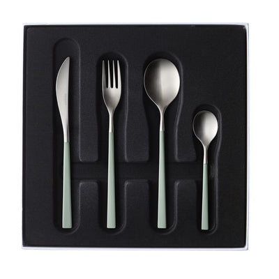 product image for Fuse Color 24 Piece Solid Handle Flatware Set in Various Colors by Degrenne Paris 23