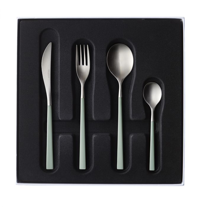 media image for Fuse Color 24 Piece Solid Handle Flatware Set in Various Colors by Degrenne Paris 26