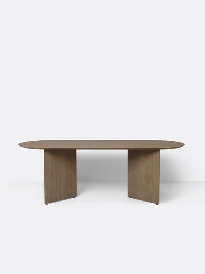product image of Oval Mingle Table Top in Dark Veneer 220 cm by Ferm Living 584