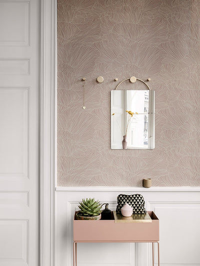 product image for Coral Wallpaper in Dusty Rose & Beige by Ferm Living 18