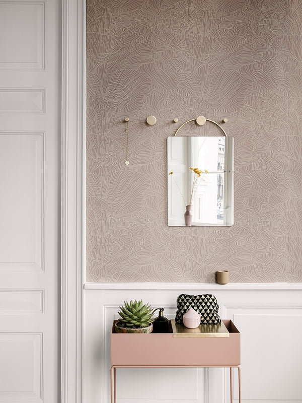 media image for Coral Wallpaper in Dusty Rose & Beige by Ferm Living 276