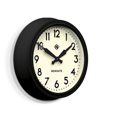 product image for 50s electric clock in matte black design by newgate 2 88