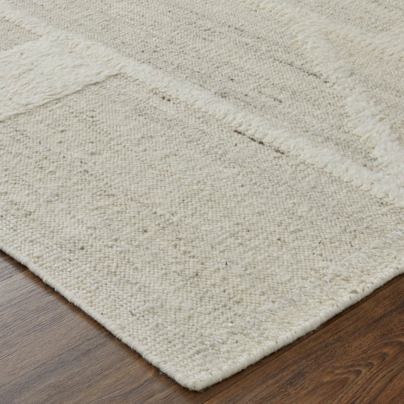 media image for saena checkered contemporary hand woven ivory beige rug by bd fine ashr8907ivybgep00 5 262