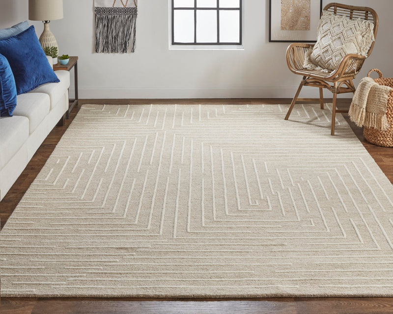 media image for fenner hand tufted beige ivory rug by thom filicia x feizy t10t8003bgeivyj00 6 287