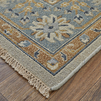 product image for Aleska Oriental Blue/Brown/Gray Rug 2 65