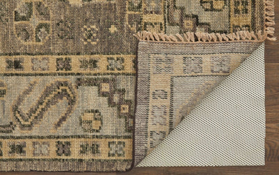 product image for foxboro traditional diamond hand knotted brown gray rug by bd fine filr6943brngryh00 6 95
