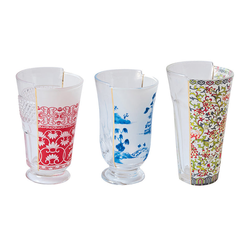 media image for Hybrid-Clarice Set of 3 Drinking Glasses design by Seletti 239