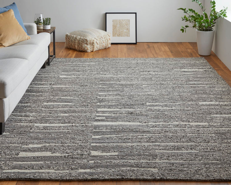 media image for Conor Abstract Gray/Taupe/Ivory Rug 7 28