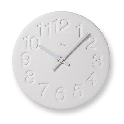 product image of earth wall clock in white design by lemnos 1 592