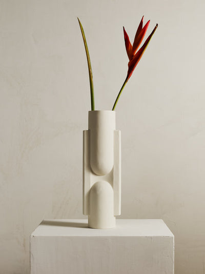 product image for kala slender ceramic vase in snow design by light and ladder 1 66