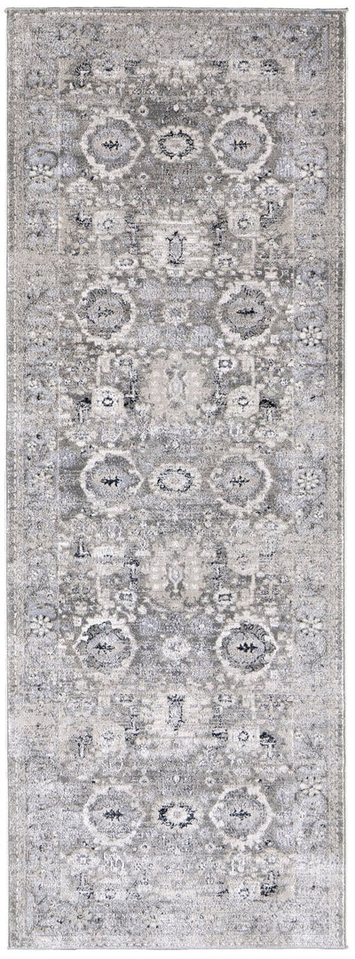 product image for adana distressed ivory silver gray rug news by bd fine mckr39fubgeslve10 6 58
