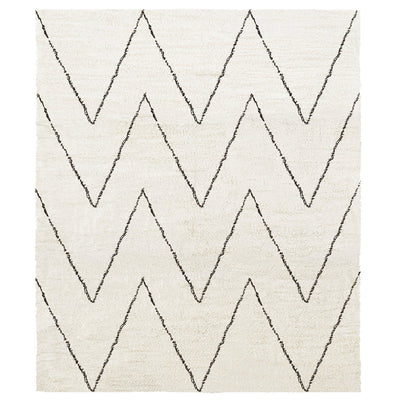 product image for issy weiner shaggy hand knotted black rug by by second studio iy400 311x12 2 34