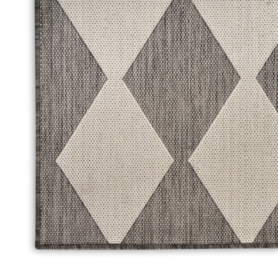 product image for Positano Indoor Outdoor Charcoal Geometric Rug By Nourison Nsn 099446937964 2 2