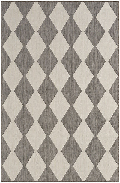 product image of Positano Indoor Outdoor Charcoal Geometric Rug By Nourison Nsn 099446937964 1 584