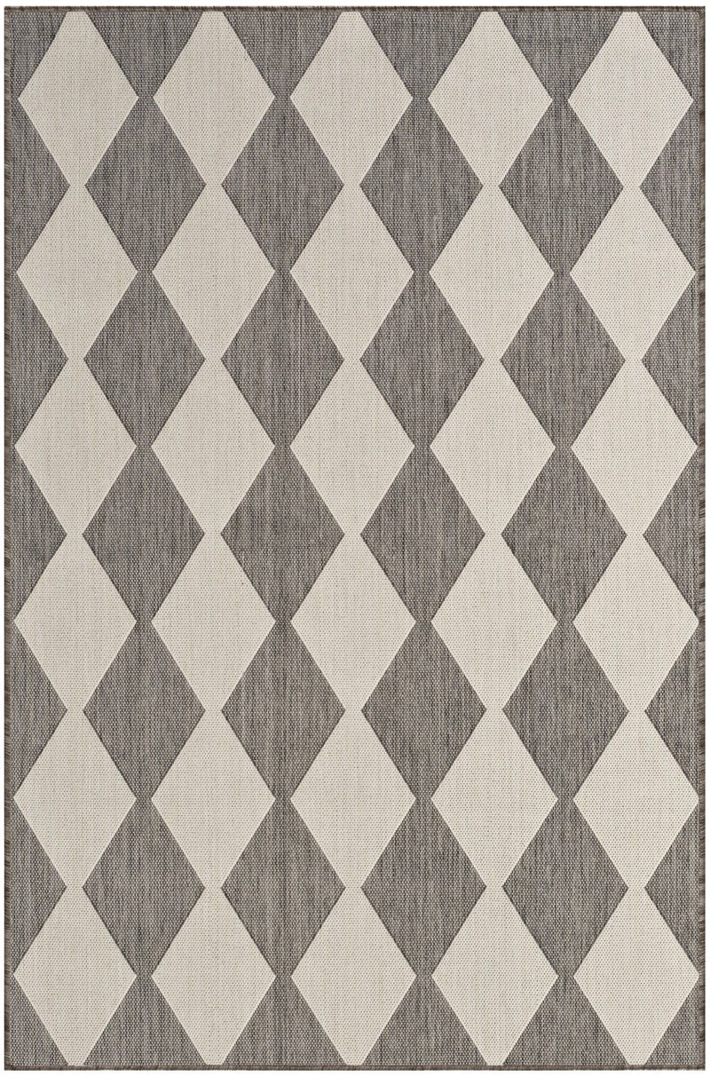 media image for Positano Indoor Outdoor Charcoal Geometric Rug By Nourison Nsn 099446937964 1 216
