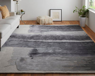 product image for ramiro abstract contemporary hand tufted charcoal ivory rug by bd fine anyr8921chlivyh00 7 83