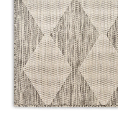 product image for Positano Indoor Outdoor Light Grey Geometric Rug By Nourison Nsn 099446938473 2 59