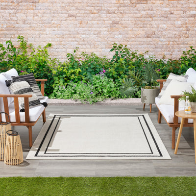 product image for nourison essentials ivory black rug by nourison nsn 099446148278 10 62