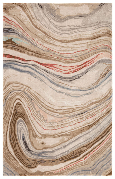 product image for ges31 atha handmade abstract brown red area rug design by jaipur 1 73