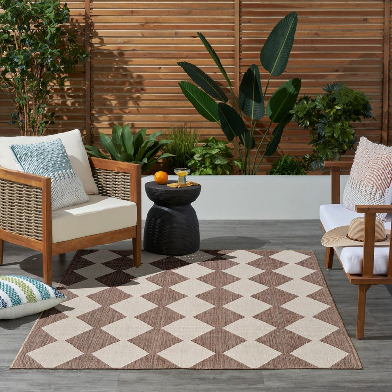 media image for Positano Indoor Outdoor Natural Geometric Rug By Nourison Nsn 099446938022 10 255