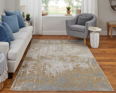 product image for Tripoli Abstract Ivory/Brown/Gray Rug 8 27