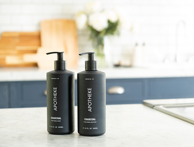 product image for charcoal liquid soap design by apotheke 3 25