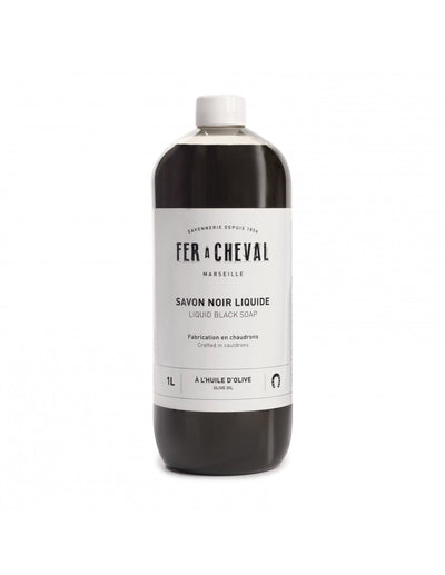 product image of fer a cheval liquid olive oil black soap 1 50