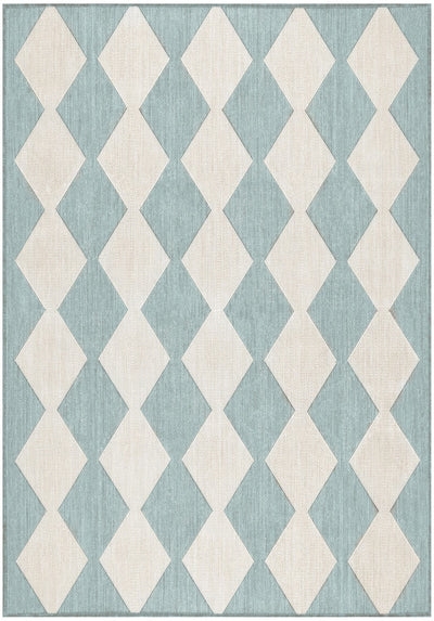 product image for Positano Indoor Outdoor Aqua Geometric Rug By Nourison Nsn 099446938237 1 72