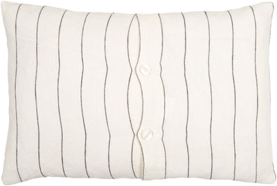 product image for linen stripe buttoned pillow kit by surya lnb001 1320d 1 74
