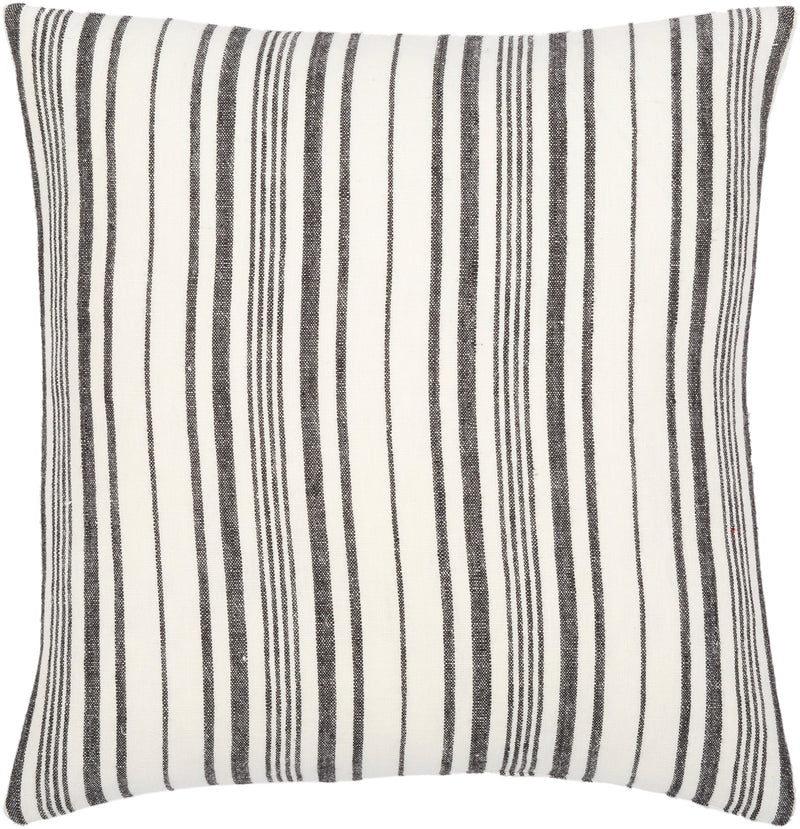 media image for linen stripe buttoned pillow kit by surya lnb002 1320d 4 276