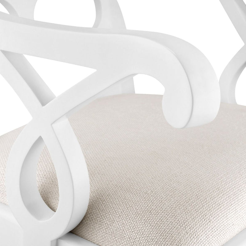 media image for Loop Armchair in White by Bungalow 5 273