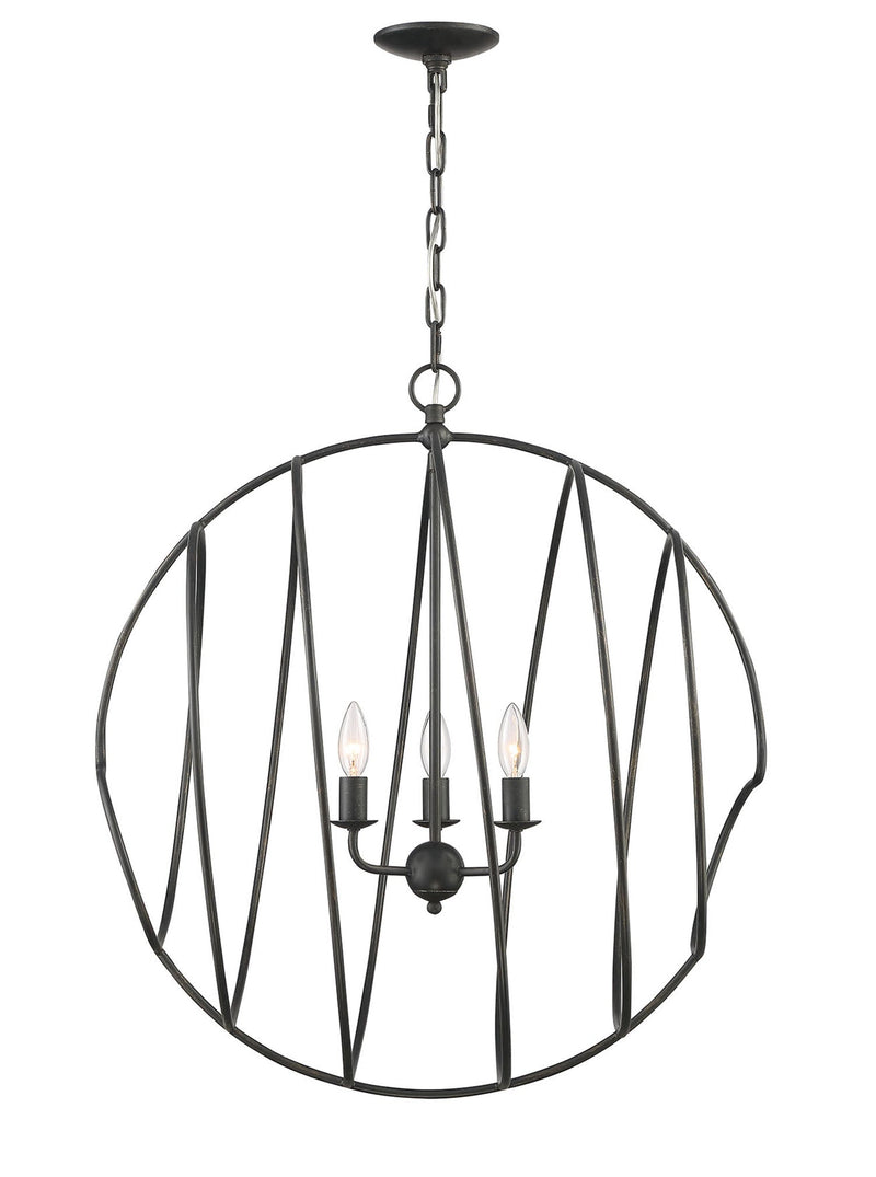 media image for Conduit Large 3 Light Industrial Chandelier By Lumanity 2 290