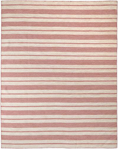 product image for Granberg Hand Woven Stripes Red / Ivory Rug 1 50