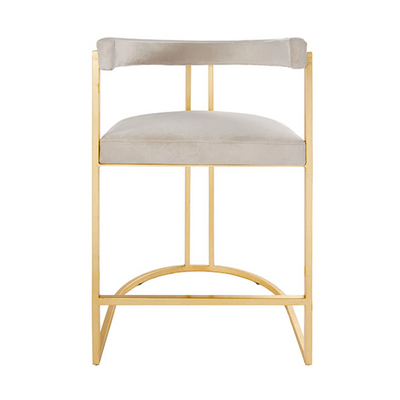 product image for barrel back gold leaf base counter stool in various colors 1 35