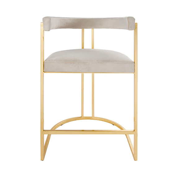 media image for barrel back gold leaf base counter stool in various colors 1 250