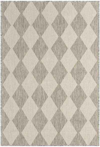 product image of Positano Indoor Outdoor Light Grey Geometric Rug By Nourison Nsn 099446938473 1 527