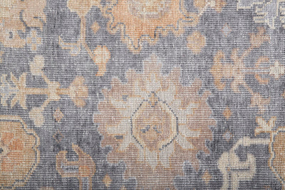 product image for Tierney Hand-Knotted Ornamental Stone Blue/Apricot Tan Rug 2 93