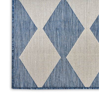 product image for Positano Indoor Outdoor Navy Blue Geometric Rug By Nourison Nsn 099446938541 2 69