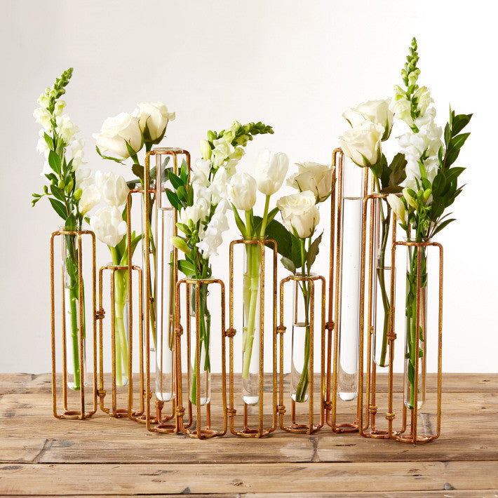 media image for set of 10 hinged flower vases design by tozai 6 24