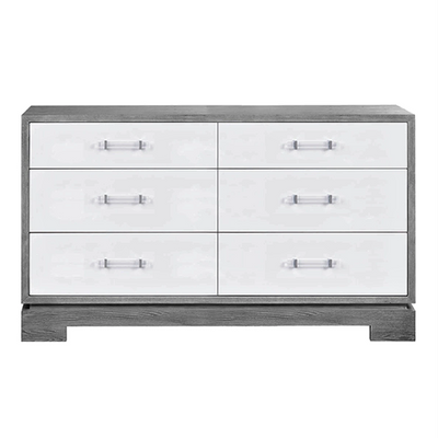 product image for 6 drawer chest with acrylic nickel hardware in various colors 2 46