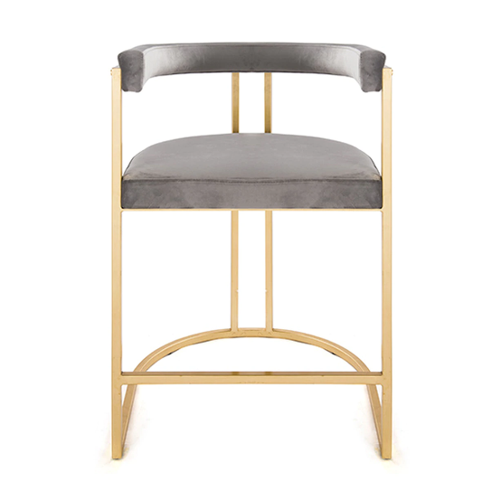 media image for barrel back gold leaf base counter stool in various colors 2 276
