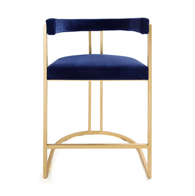 product image for barrel back gold leaf base counter stool in various colors 3 6