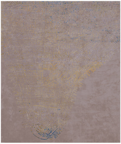 product image for Lower Manhattan Neon Edit Hand Knotted Rug in Assorted Colors design by Second Studio 34